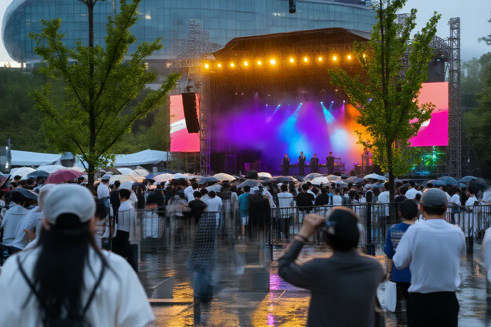 K-POPツアー：スタジオ、カフェ、コンサート — 計画の参考画像
